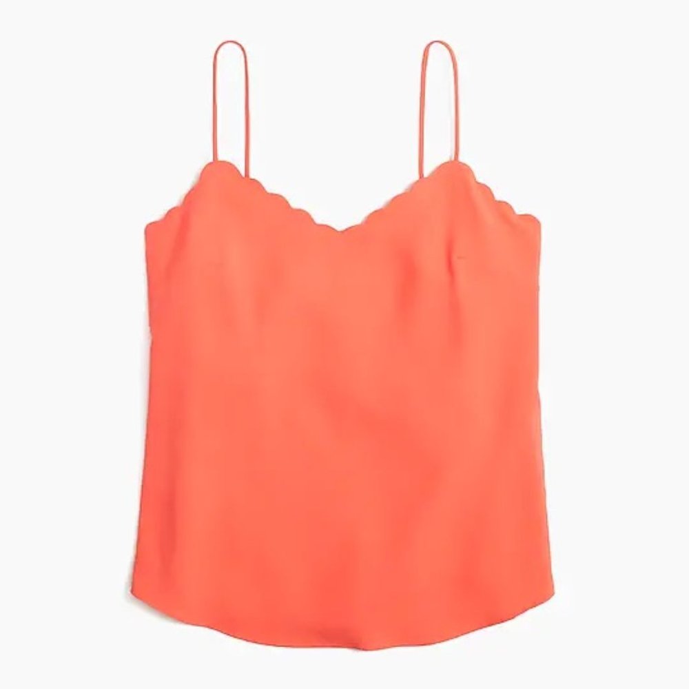 J Crew Scalloped Cami Top